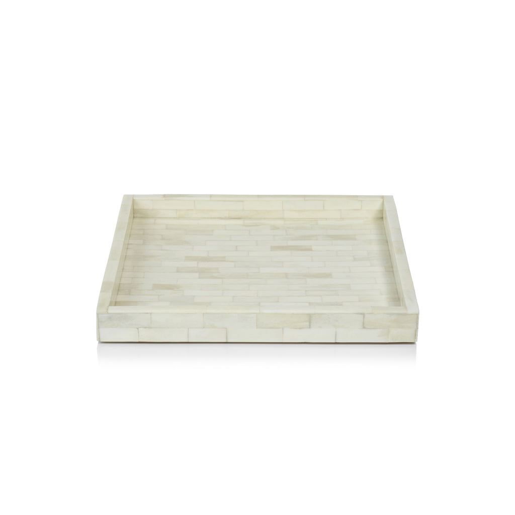 Maha White Bone Inlay Tray