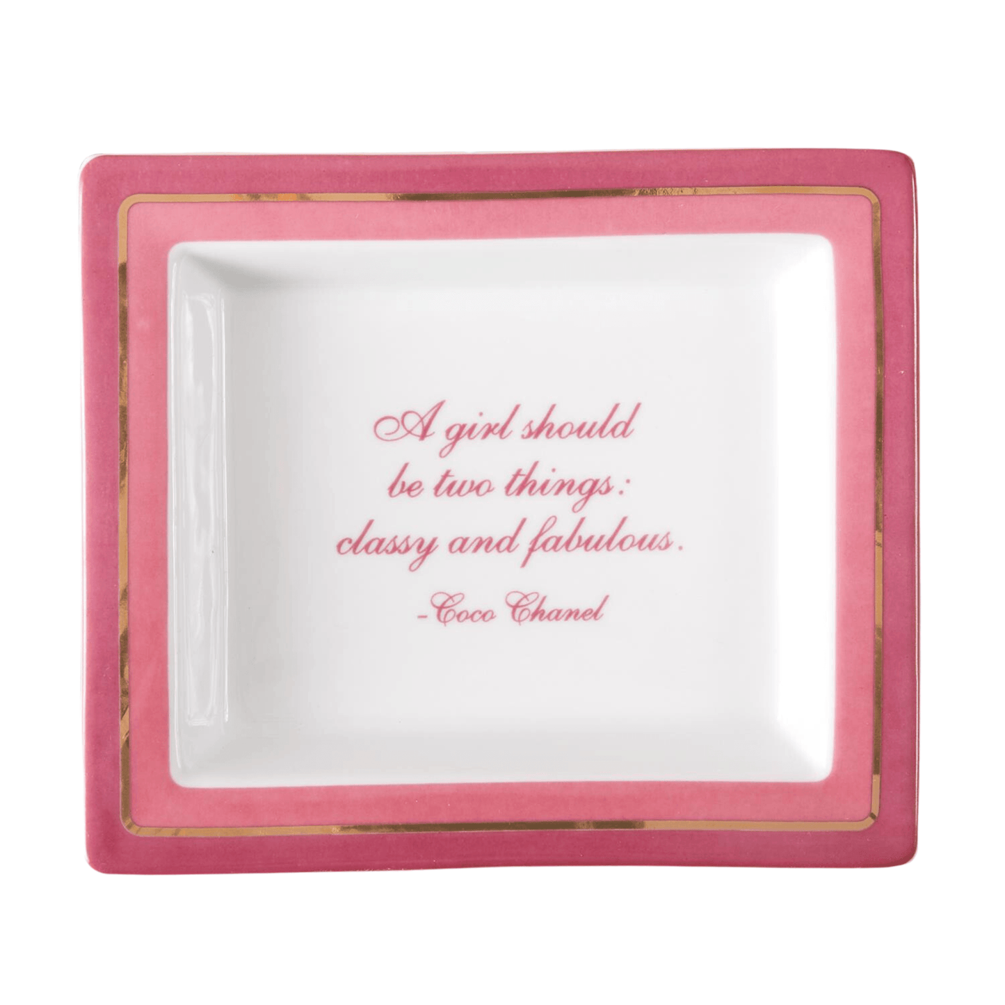 "A Girl Should be Two Things: Classy and Fabulous" Decorative Tray