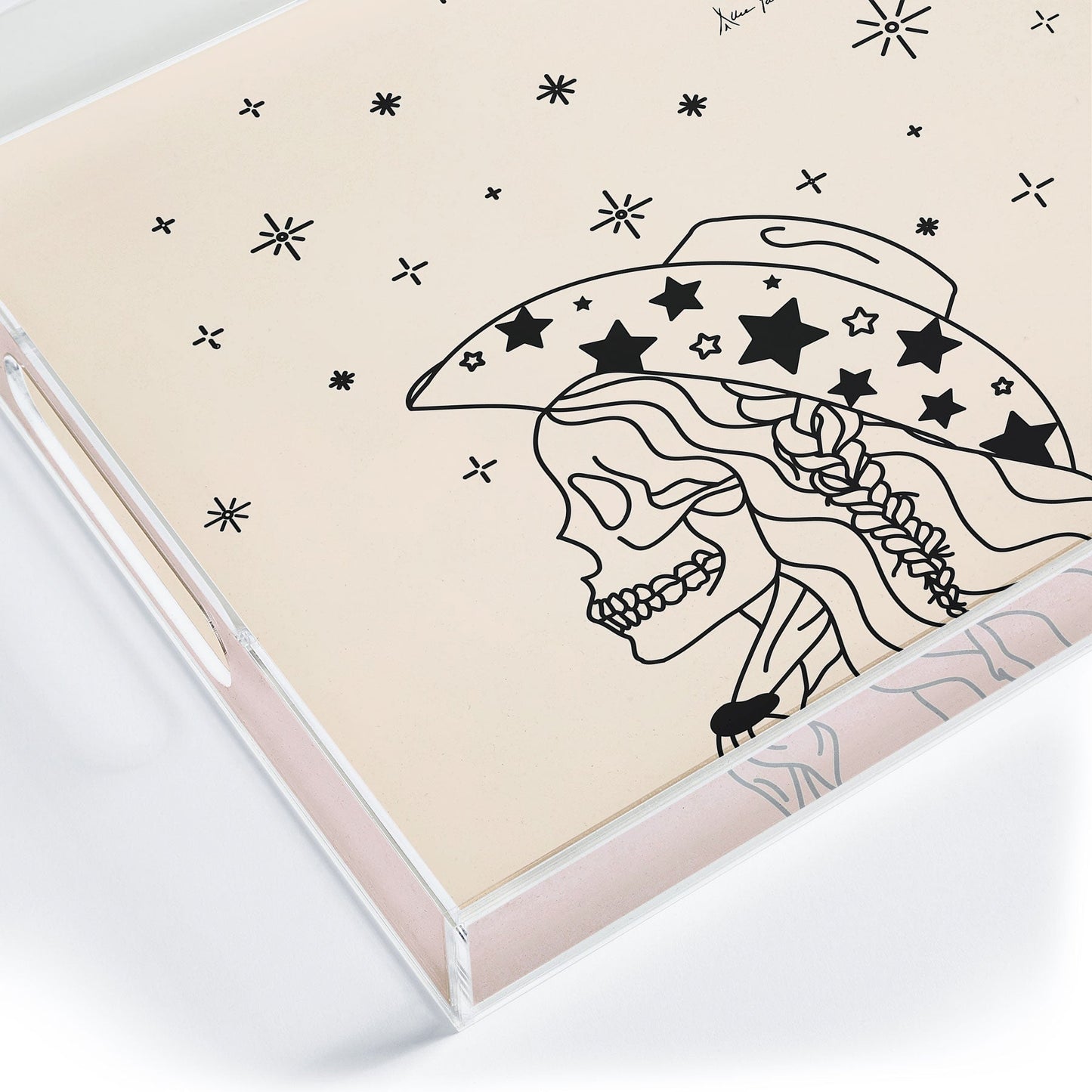 Love Or Die Tryin Rhinestone Acrylic Tray (DS) DD