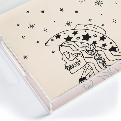 Love Or Die Tryin Rhinestone Acrylic Tray (DS) DD