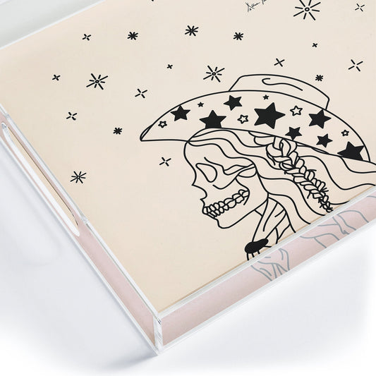 Love Or Die Tryin Rhinestone Acrylic Tray (DS) DD