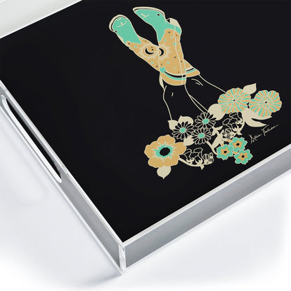 Love Stoned Cowboy Boots Acrylic Tray (DS) DD