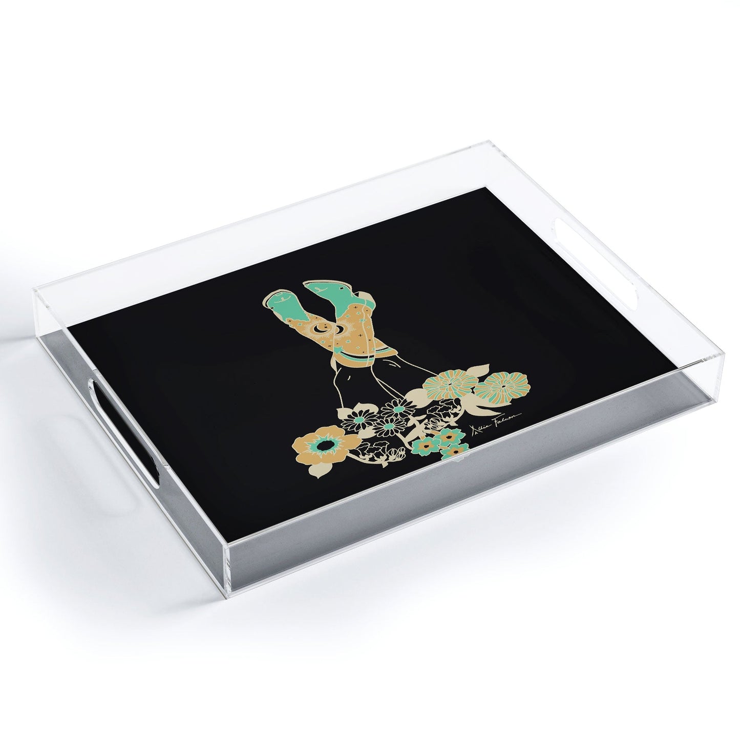 Love Stoned Cowboy Boots Acrylic Tray (DS) DD