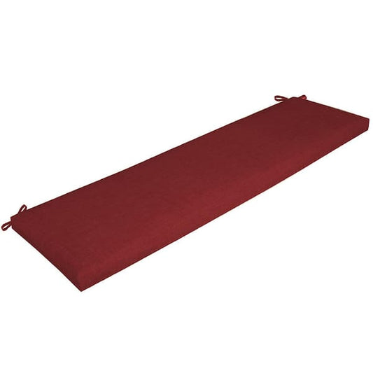 46" x 17" Outdoor Bench Cushion Water Repellent, Ruby Red Leala