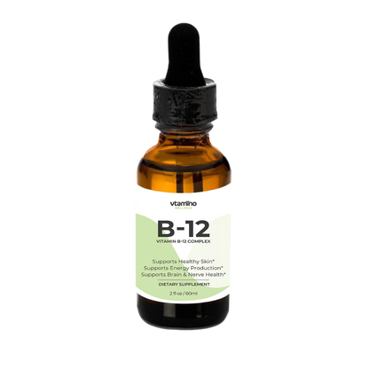 vtamino B-12 Drops (2oz/60ml) - Development & Functioning of Body Tissues & System (60 Days Supply)