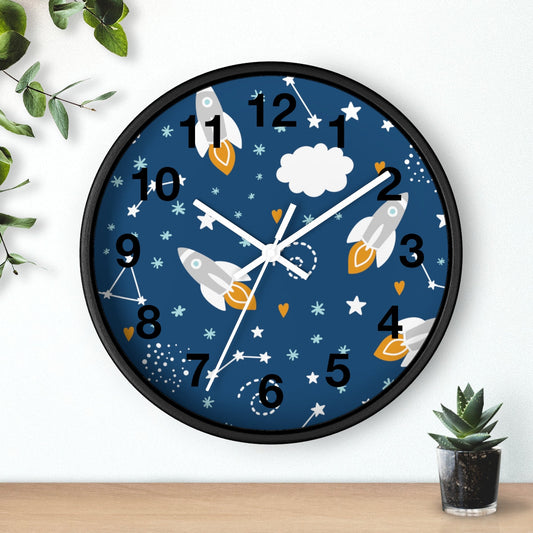 Outer Space Wall Clock