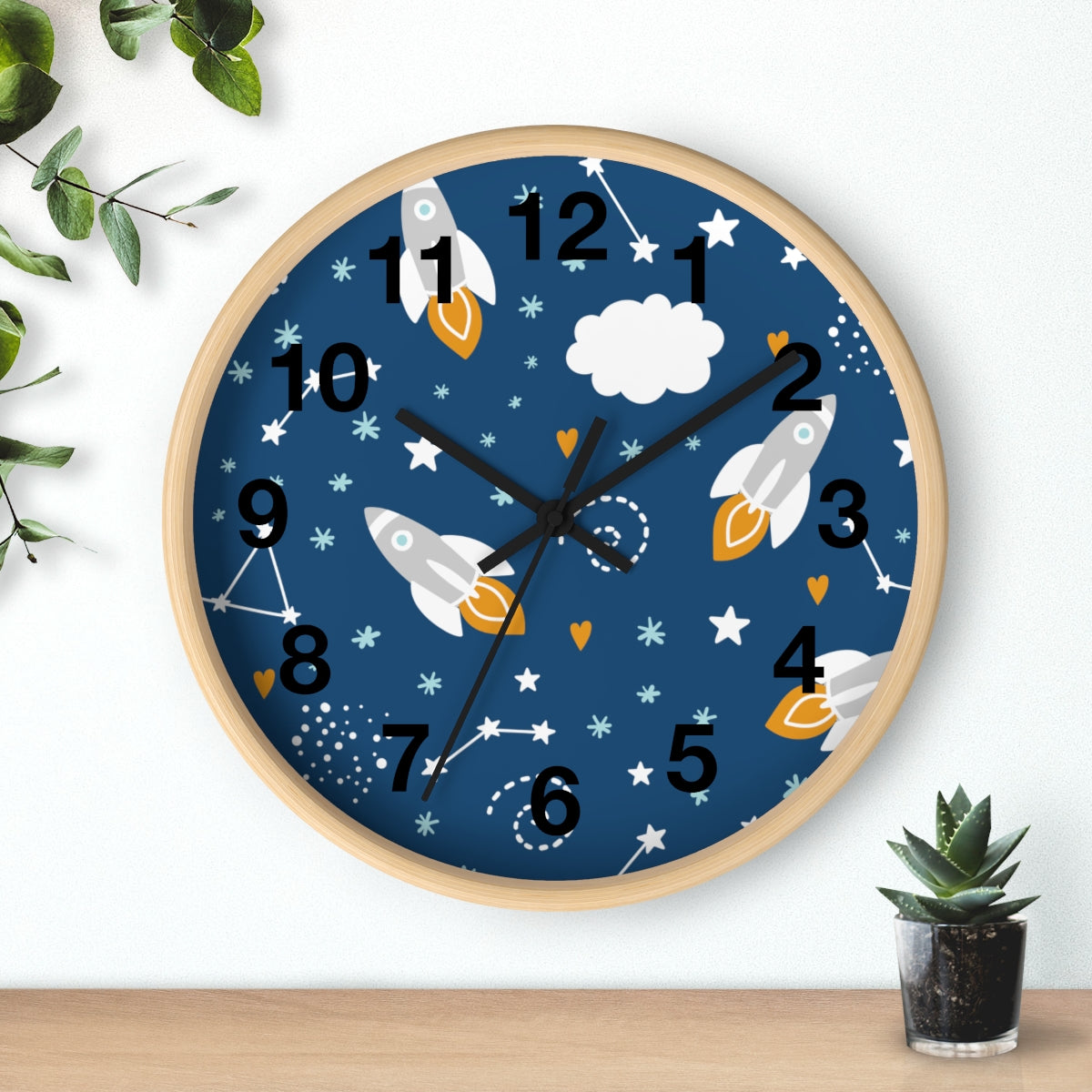 Outer Space Wall Clock