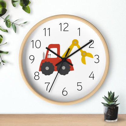 Boys Wall Clock Truck, Silent No Ticking Nursery Wall Clock, Boys Bedroom Decor | Pippa + June