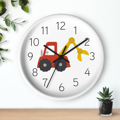 Boys Wall Clock Truck, Silent No Ticking Nursery Wall Clock, Boys Bedroom Decor | Pippa + June
