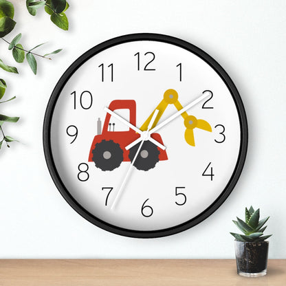 Boys Wall Clock Truck, Silent No Ticking Nursery Wall Clock, Boys Bedroom Decor | Pippa + June