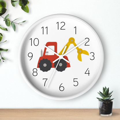 Boys Wall Clock Truck, Silent No Ticking Nursery Wall Clock, Boys Bedroom Decor | Pippa + June