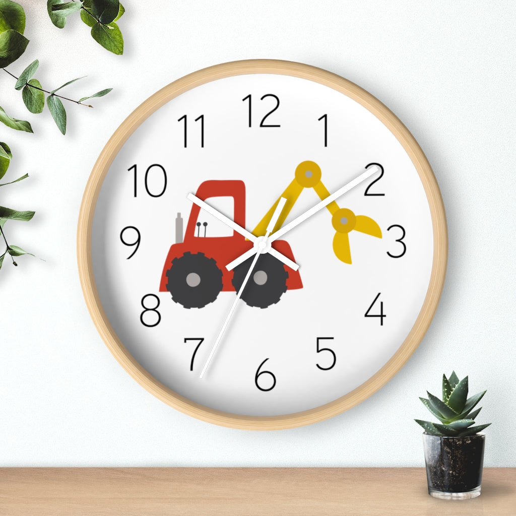 Boys Wall Clock Truck, Silent No Ticking Nursery Wall Clock, Boys Bedroom Decor | Pippa + June