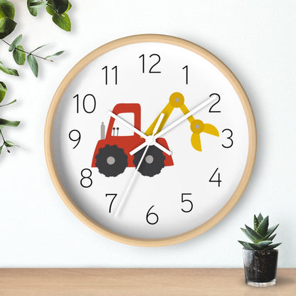 Boys Wall Clock Truck, Silent No Ticking Nursery Wall Clock, Boys Bedroom Decor | Pippa + June