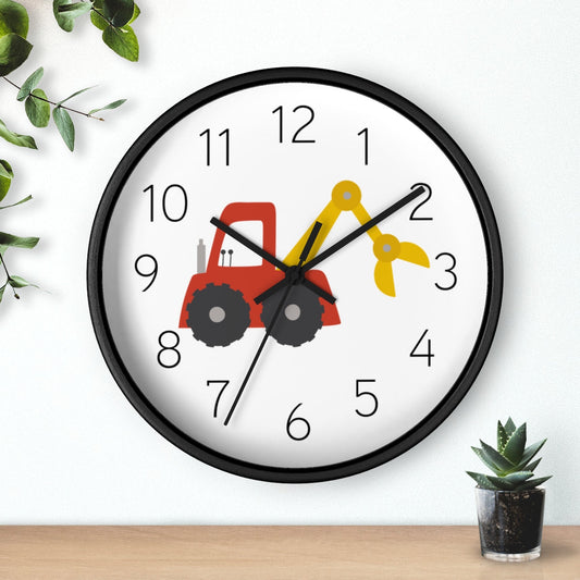 Boys Wall Clock Truck, Silent No Ticking Nursery Wall Clock, Boys Bedroom Decor | Pippa + June
