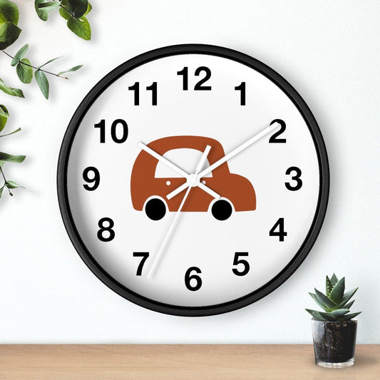 Boys Wall Clock Transport Car, Nursery Wall Clock No Ticking, Boys Clock, Nursery Large Wall Clock, Kids Wall Clock, Silent Nursery Wall Clock | Pippa + June