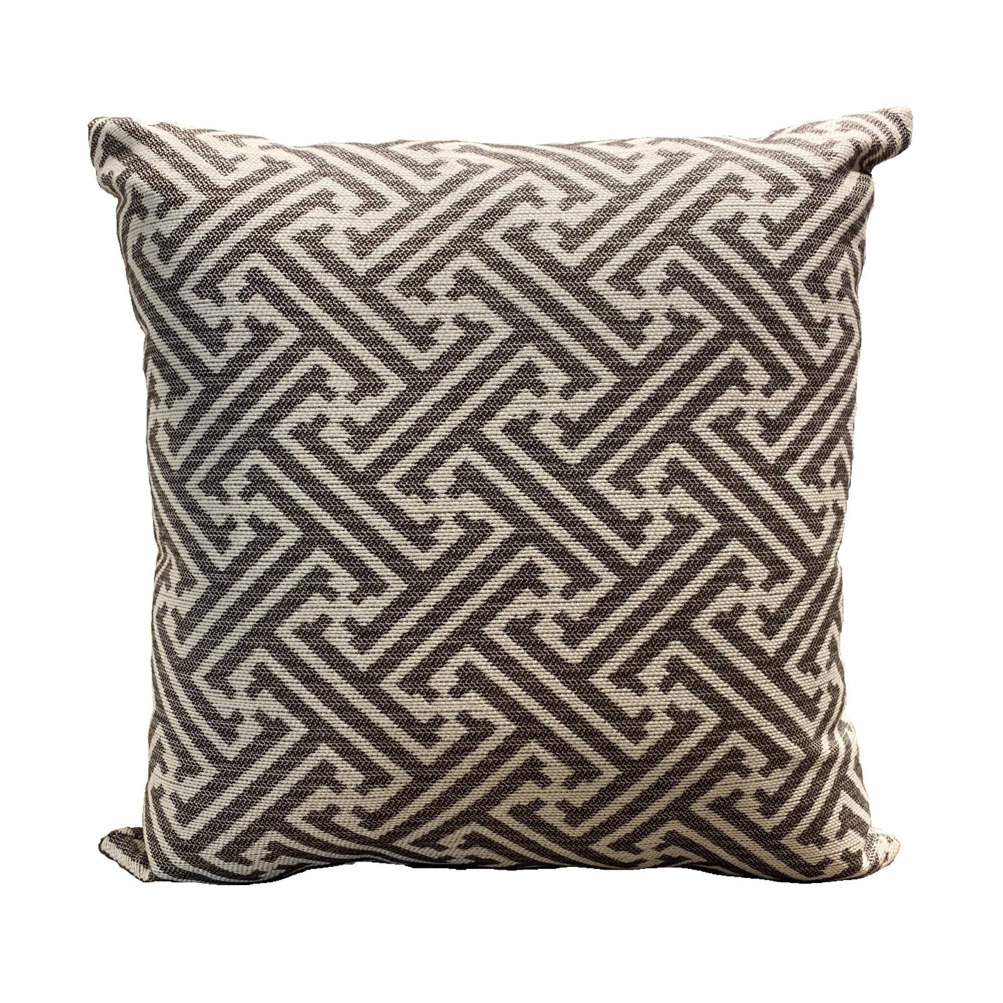 Casual Cushion 15" Throw Pillow in Meander Walnut