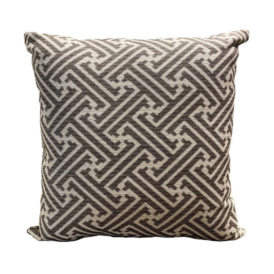 Casual Cushion 15" Throw Pillow in Meander Walnut