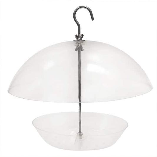 Hanging Pole Mounted Dome Bird Feeder High Quality Solid Plastic
