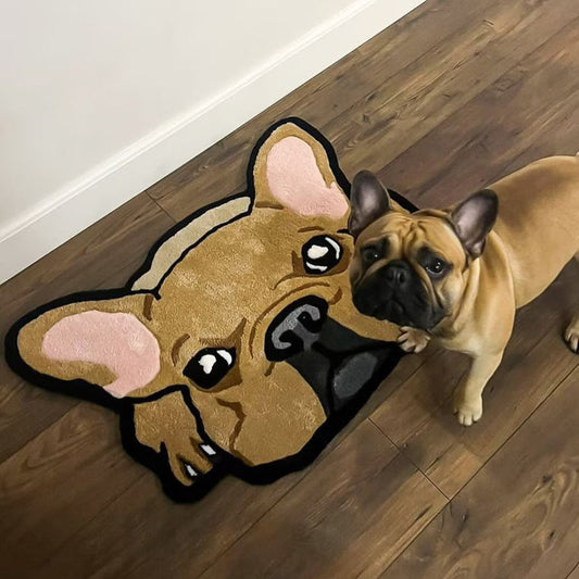 Custom Pet Portrait Tufting Rug Personalized Face Unique Animal Rug Gift for Pet Lover