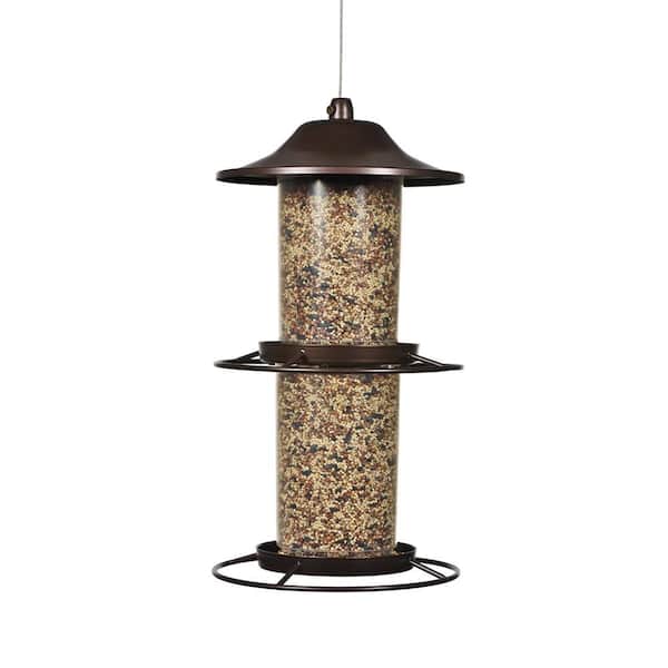 Hanging Bird Feeder Brown Panorama 4.5 lb. Capacity Heavy Duty