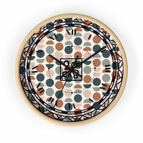 2882Time™ Halves & Wholes Retro Dot Geometric Clock - zoter Shop