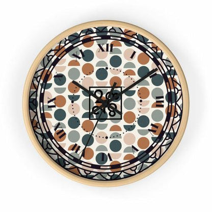 2882Time™ Halves & Wholes Retro Dot Geometric Clock - zoter Shop