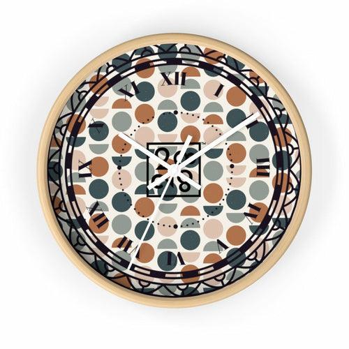 2882Time™ Halves & Wholes Retro Dot Geometric Clock - zoter Shop