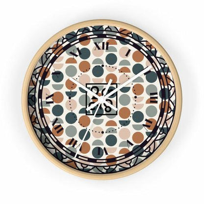 2882Time™ Halves & Wholes Retro Dot Geometric Clock - zoter Shop