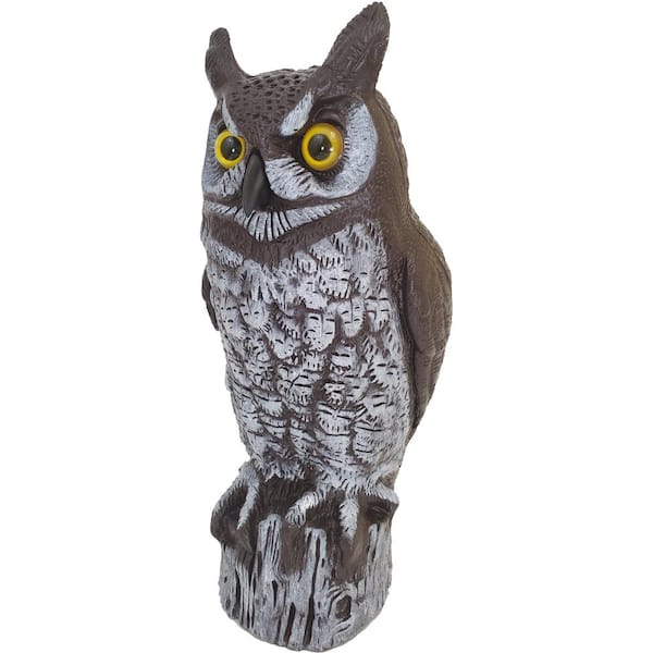 Realistic Animal Rodent Control Lawn Repellent, Great Horned Owl