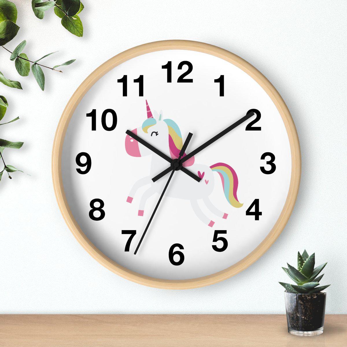 Girls Unicorn Wall Clock, Girls Wall Clock, Girls Bedroom Decor, Nursery Wall Clock, Childrens Wall Clock, Kids Clock, Girls Wall Decor, Baby Gift