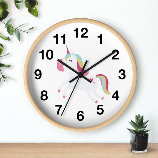 Girls Unicorn Wall Clock, Girls Wall Clock, Girls Bedroom Decor, Nursery Wall Clock, Childrens Wall Clock, Kids Clock, Girls Wall Decor, Baby Gift