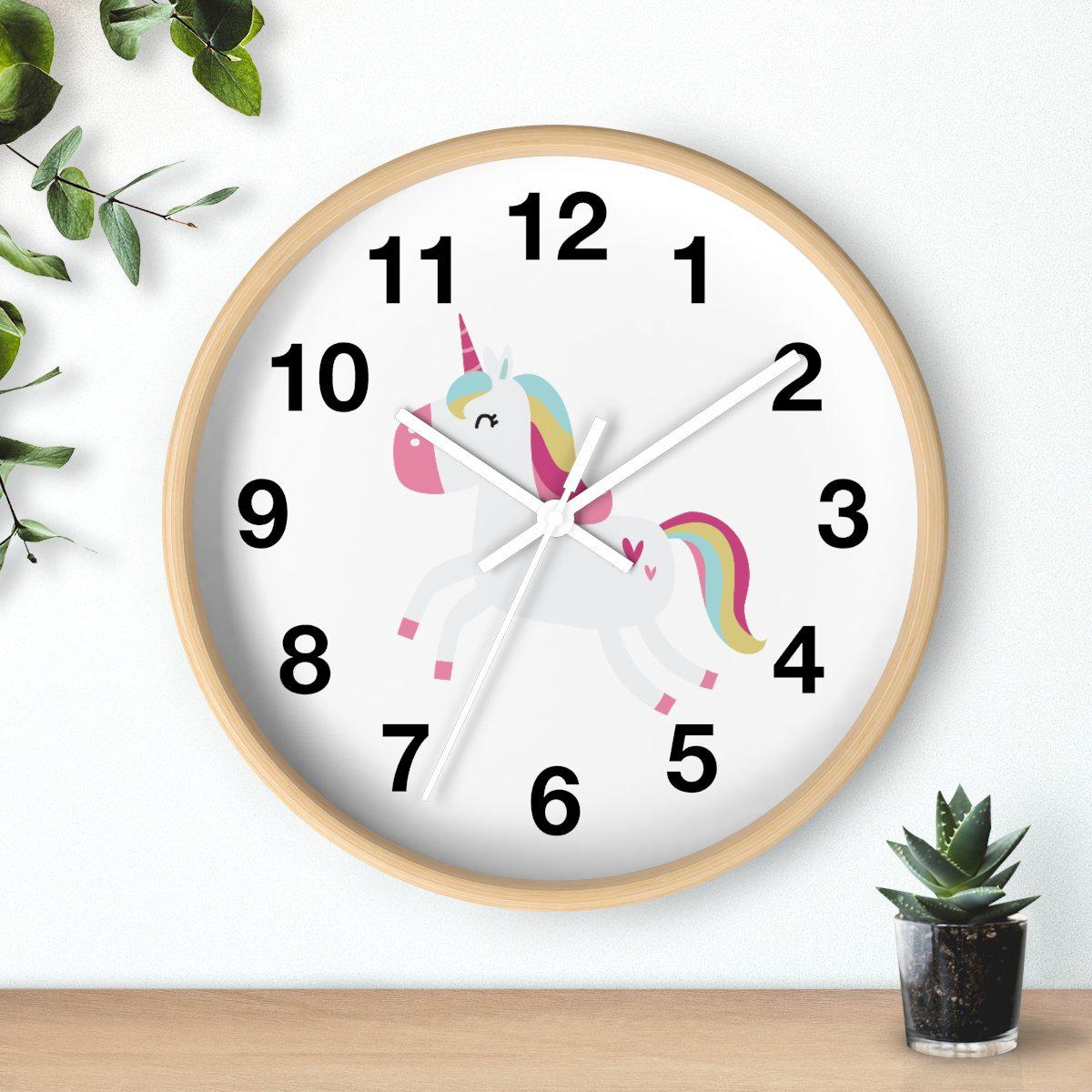 Girls Unicorn Wall Clock, Girls Wall Clock, Girls Bedroom Decor, Nursery Wall Clock, Childrens Wall Clock, Kids Clock, Girls Wall Decor, Baby Gift