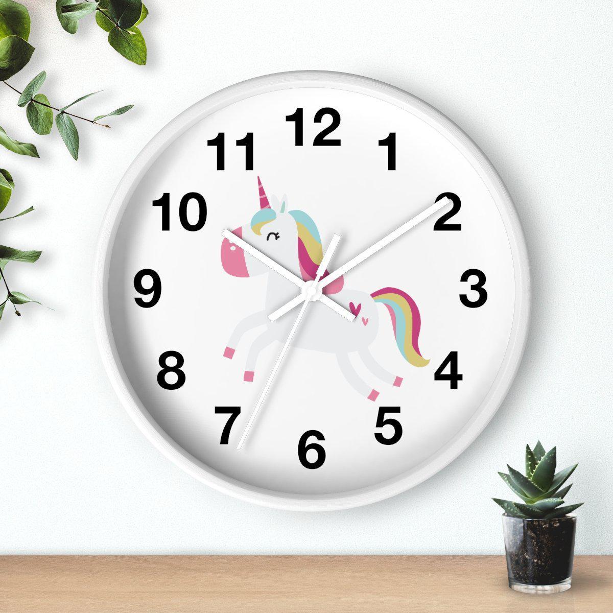 Girls Unicorn Wall Clock, Girls Wall Clock, Girls Bedroom Decor, Nursery Wall Clock, Childrens Wall Clock, Kids Clock, Girls Wall Decor, Baby Gift
