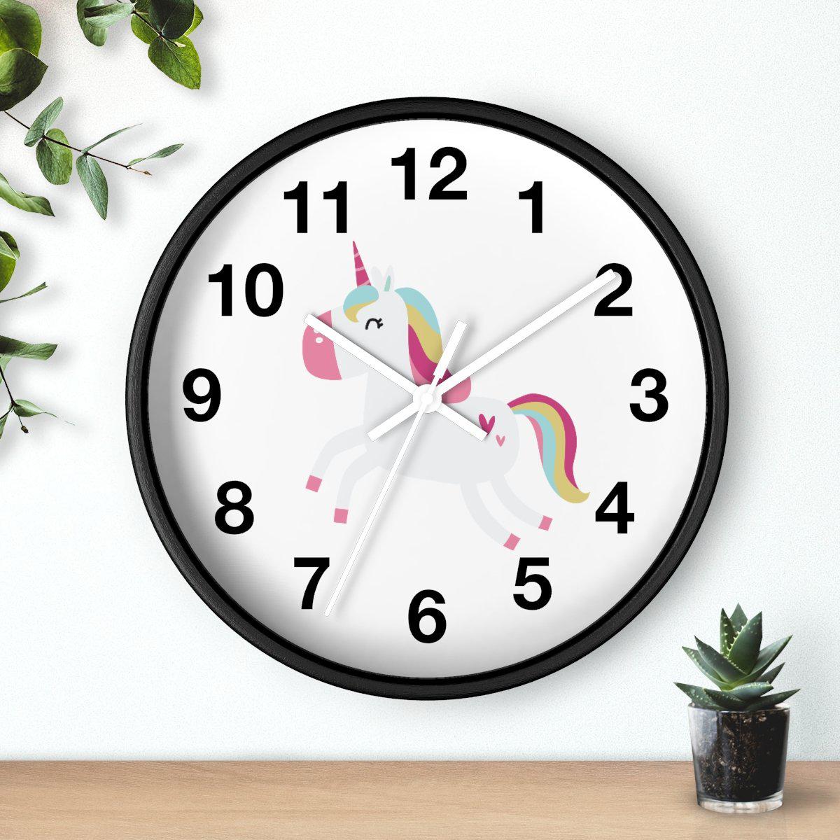 Girls Unicorn Wall Clock, Girls Wall Clock, Girls Bedroom Decor, Nursery Wall Clock, Childrens Wall Clock, Kids Clock, Girls Wall Decor, Baby Gift