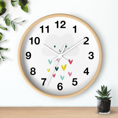 Cloud Wall Clock, Kids Wall Clock Neutral Unisex, Nursery Wall Clock, Childrens Wall Clock, Kids Clock, Kids Wall Decor, Baby Gift, Kids Bedroom Decor