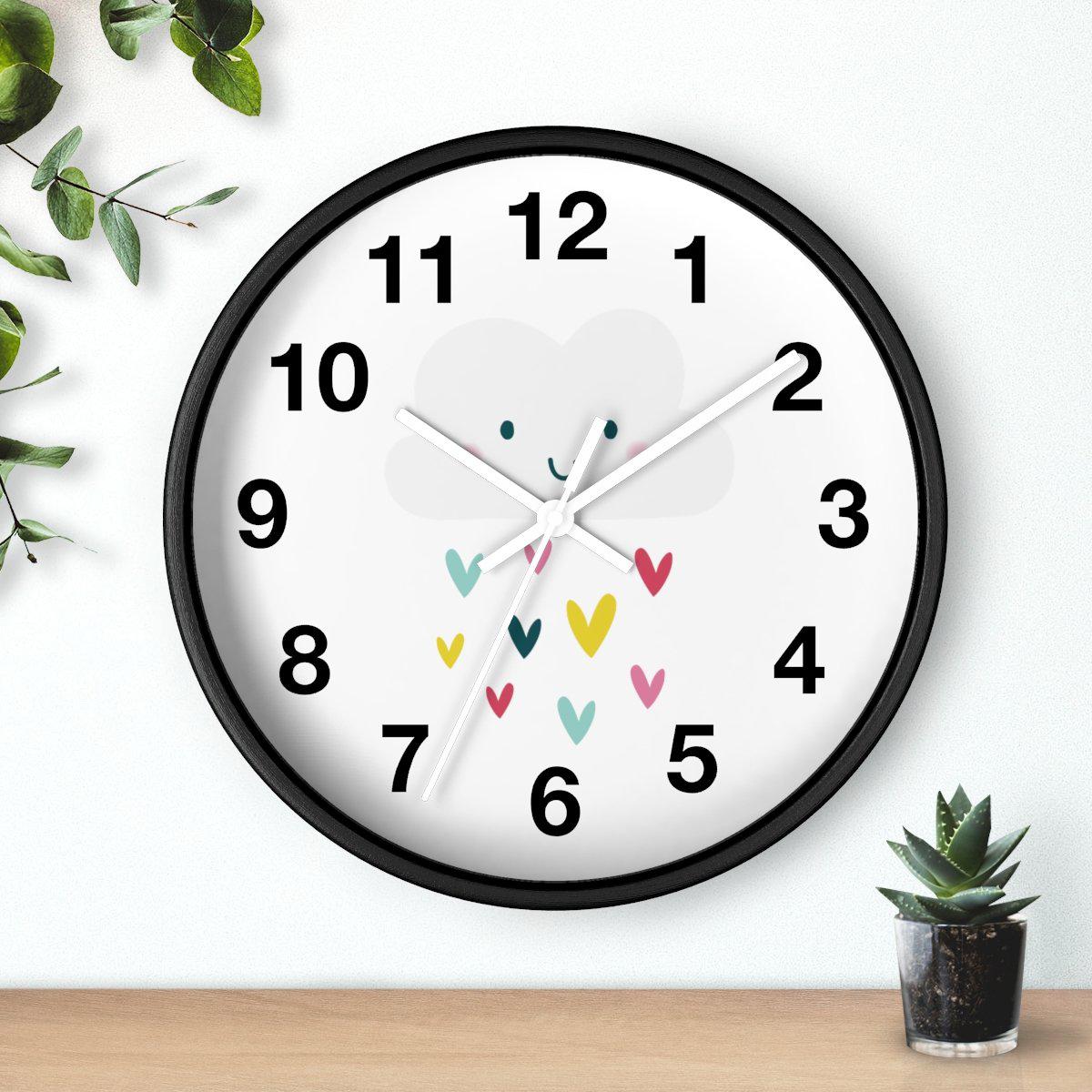 Cloud Wall Clock, Kids Wall Clock Neutral Unisex, Nursery Wall Clock, Childrens Wall Clock, Kids Clock, Kids Wall Decor, Baby Gift, Kids Bedroom Decor