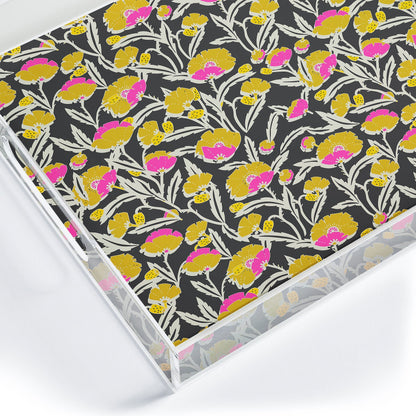 Zebrini Mambo Floral Acrylic Tray (DS) DD