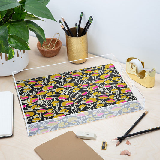 Zebrini Mambo Floral Acrylic Tray (DS) DD