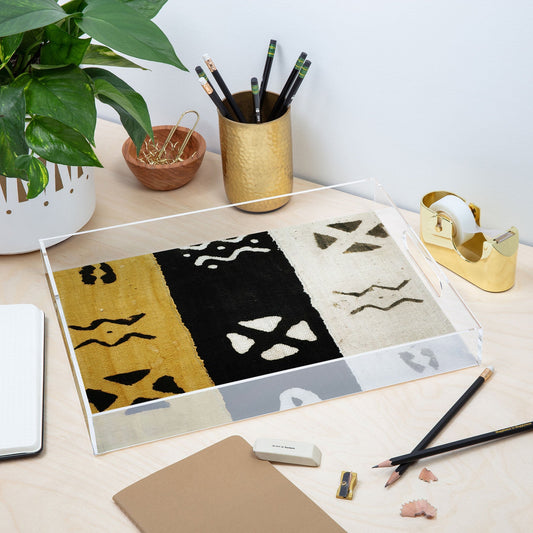 Mud Cloth Acrylic Tray (DS) DD
