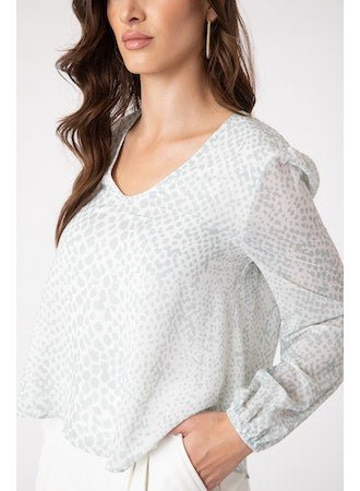 Jordana Top Mint Python