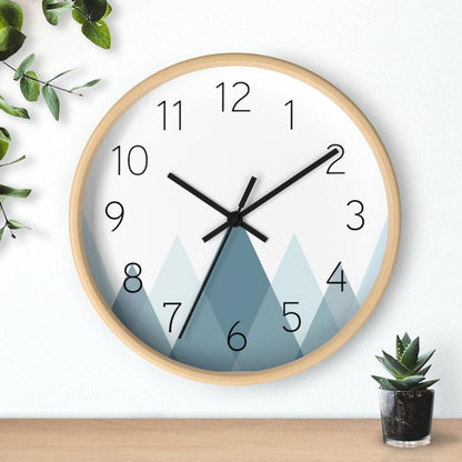 Modern Wall Clock Mountains, Contemporary Wall Clock, Minimalist Wall Clock  | Pippa + June
