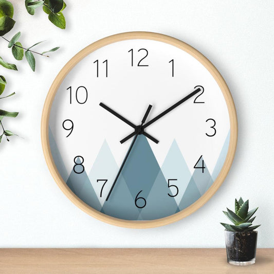Modern Wall Clock Mountains, Contemporary Wall Clock, Minimalist Wall Clock  | Pippa + June
