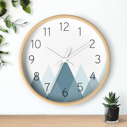 Modern Wall Clock Mountains, Contemporary Wall Clock, Minimalist Wall Clock  | Pippa + June