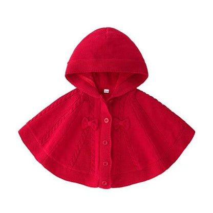Girl's Clothing RED 1 / 3-4T cotton hooded plaid style Coat