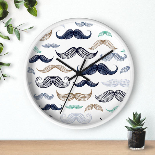 Modern Moustache Wall Clock, Contemporary Wall Clock, Minimalist Wall Clock, Modern Wall Clocks