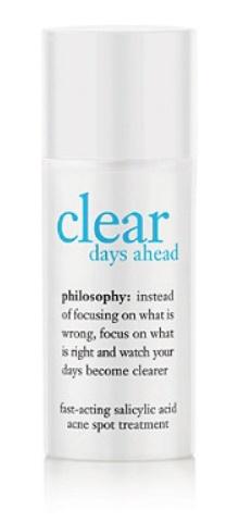 Philosophy Clear Days Ahead Salicylic Acid Acne Spot Treatment .5 oz