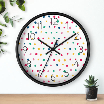 Modern Wall Clock Polka Dot, Minimalist Wall Clocks, Modern Wall Decor, Kitchen Clocks, Office ClocksPippa + June