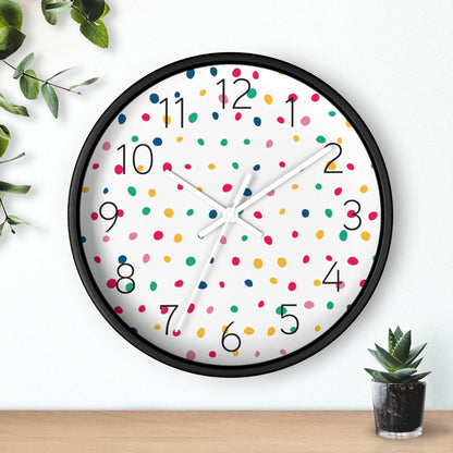 Modern Wall Clock Polka Dot, Minimalist Wall Clocks, Modern Wall Decor, Kitchen Clocks, Office ClocksPippa + June