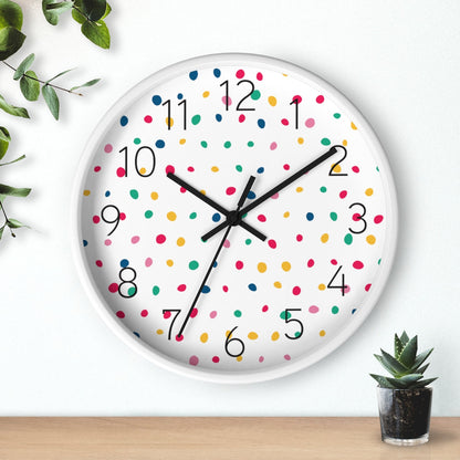 Modern Wall Clock Polka Dot, Minimalist Wall Clocks, Modern Wall Decor, Kitchen Clocks, Office ClocksPippa + June