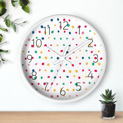 Modern Wall Clock Polka Dot, Minimalist Wall Clocks, Modern Wall Decor, Kitchen Clocks, Office ClocksPippa + June